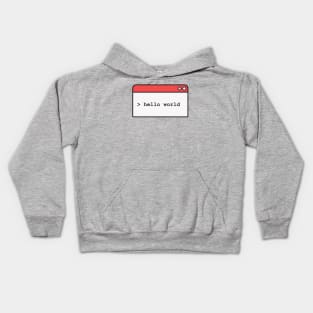 Hello World Kids Hoodie